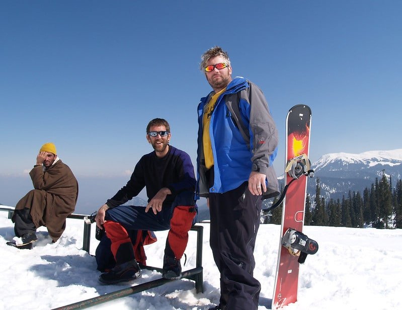 snowboarding experience on a sunny winter day