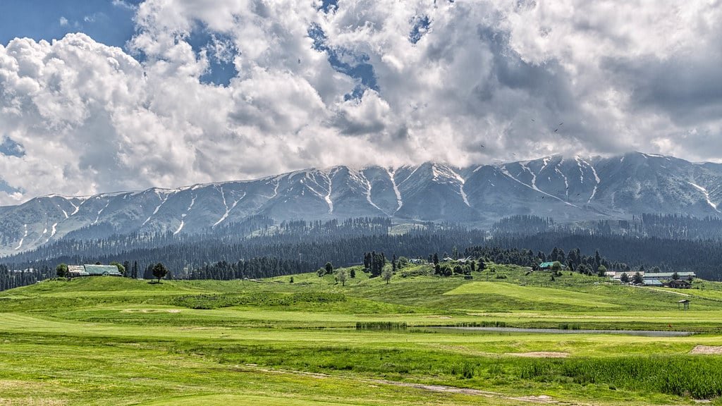 breathtaking view of Gulmarg golf course