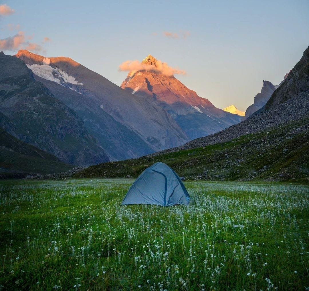 Camp placed in the warwan valley