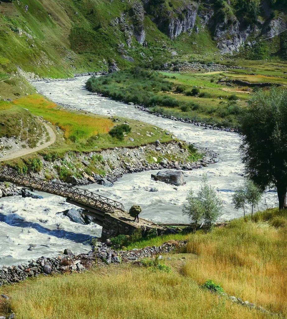 Serene Valley View of Warwan Valley